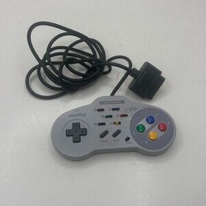 OEM Gray AsciiWare AsciiPad Super Nintendo Turbo SNES Wired Controller 4900
